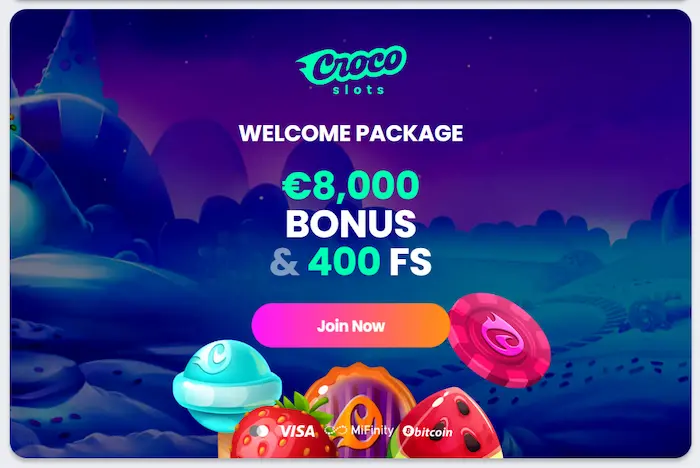 Crocoslots Casino bonus